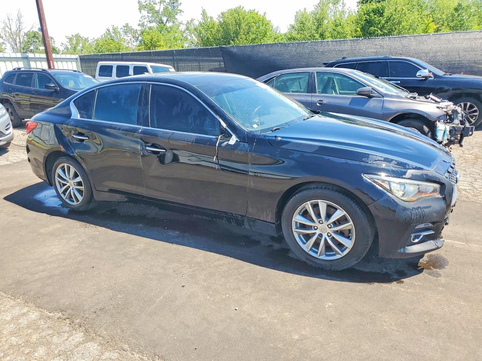 2015 Infiniti Q50 VIN JN1BV7AR5FM414122 COPART salvage auction — REAR END, MI - CERTIFICATE OF TITLE, sold $1,250 on 2026-07-29 (photo 4)