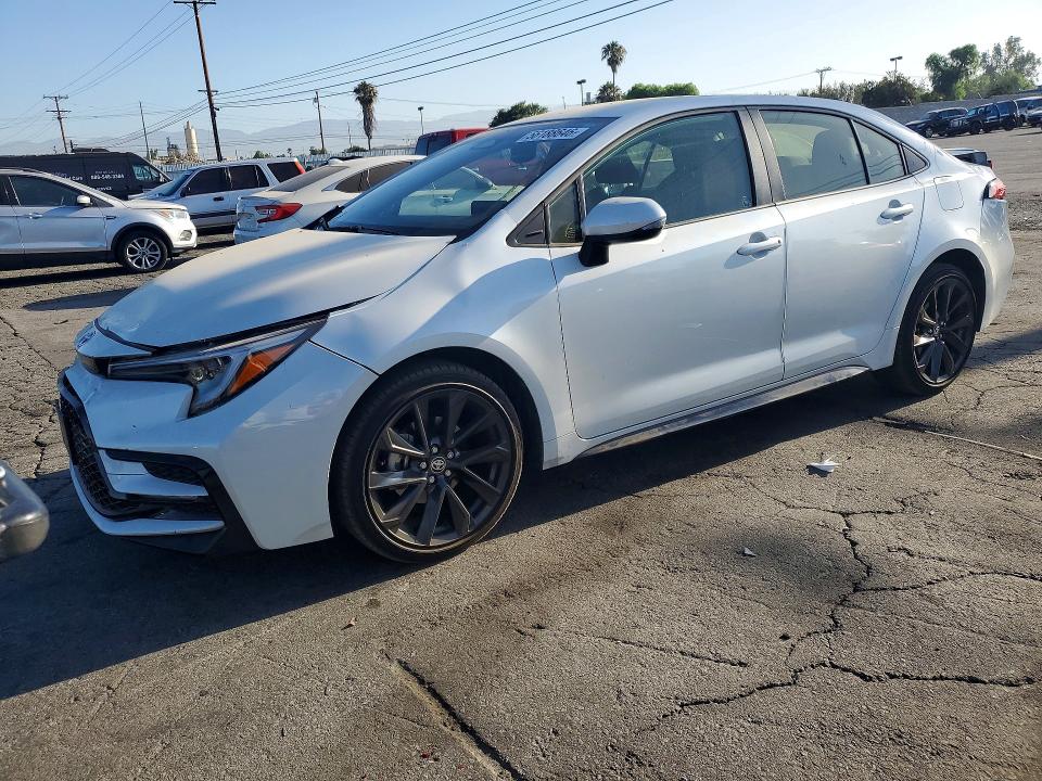2025 Toyota VIN JTDBCMFE0SJ046693 COPART salvage auction — REAR END, Ca - Salvage Certificate, sold $225 on 2026-07-27 (photo 1)