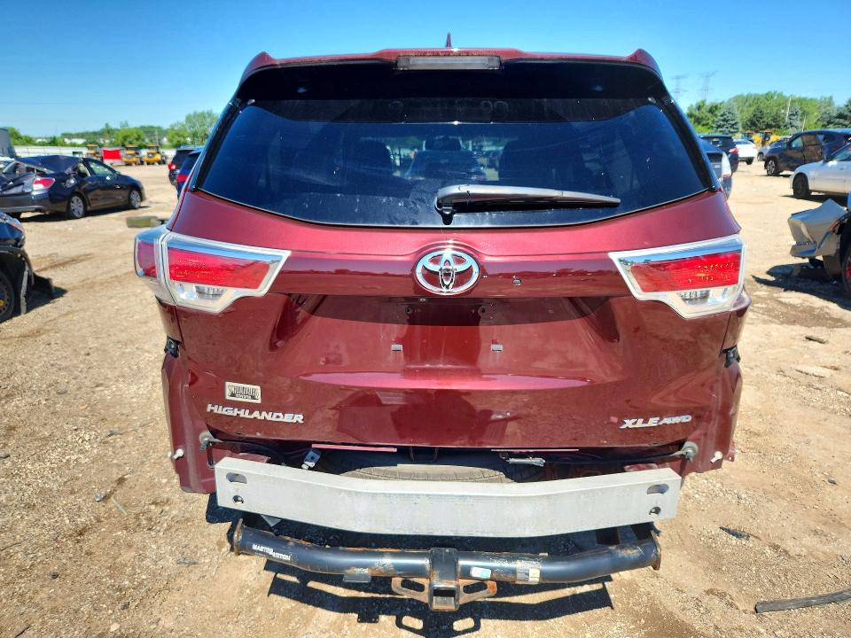 2015 Toyota VIN 5TDJKRFH9FS152753 COPART salvage auction — REAR END, Il - Salvage Certificate, sold $2,250 on 2026-07-21 (photo 6)