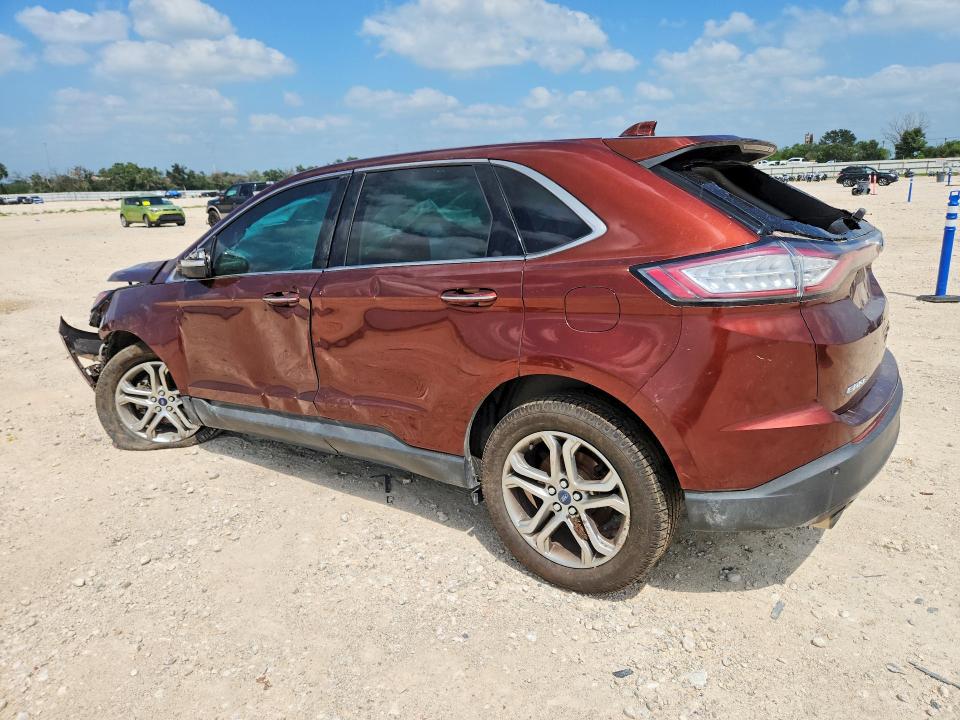 2016 Ford Edge VIN 2FMPK3K97GBB93872 COPART salvage auction — FRONT END, Tx - Certificate Of Title, sold $600 on 2026-07-02 (photo 2)