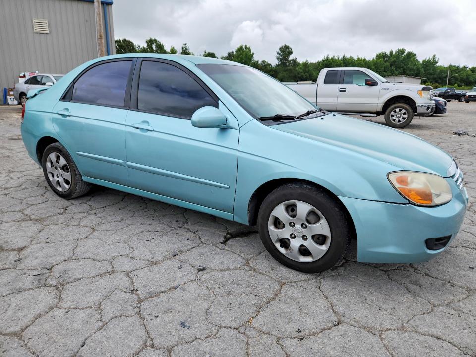 2007 Kia Spectra VIN KNAFE121875480208 COPART salvage auction — SIDE, Tn - Salvage Certificate, sold $700 on 2026-07-28 (photo 4)