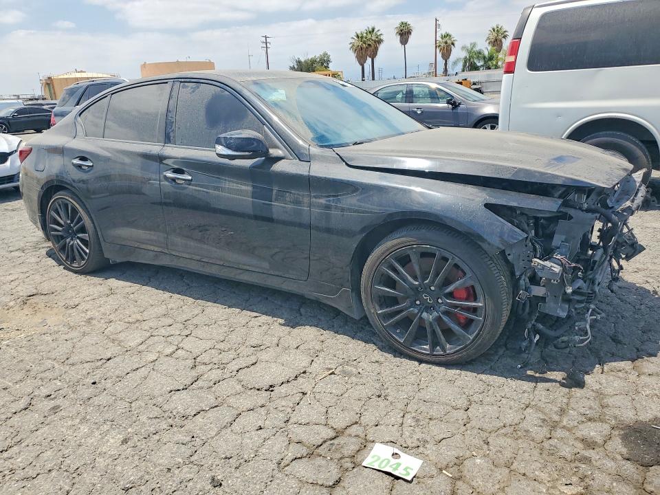 2021 Infiniti Q50 VIN JN1FV7DP0MM850191 COPART salvage auction — FRONT END, In - Dis/Dlr/Exp Only Clean Title (P), sold $8,200 on 2026-07-20 (photo 4)