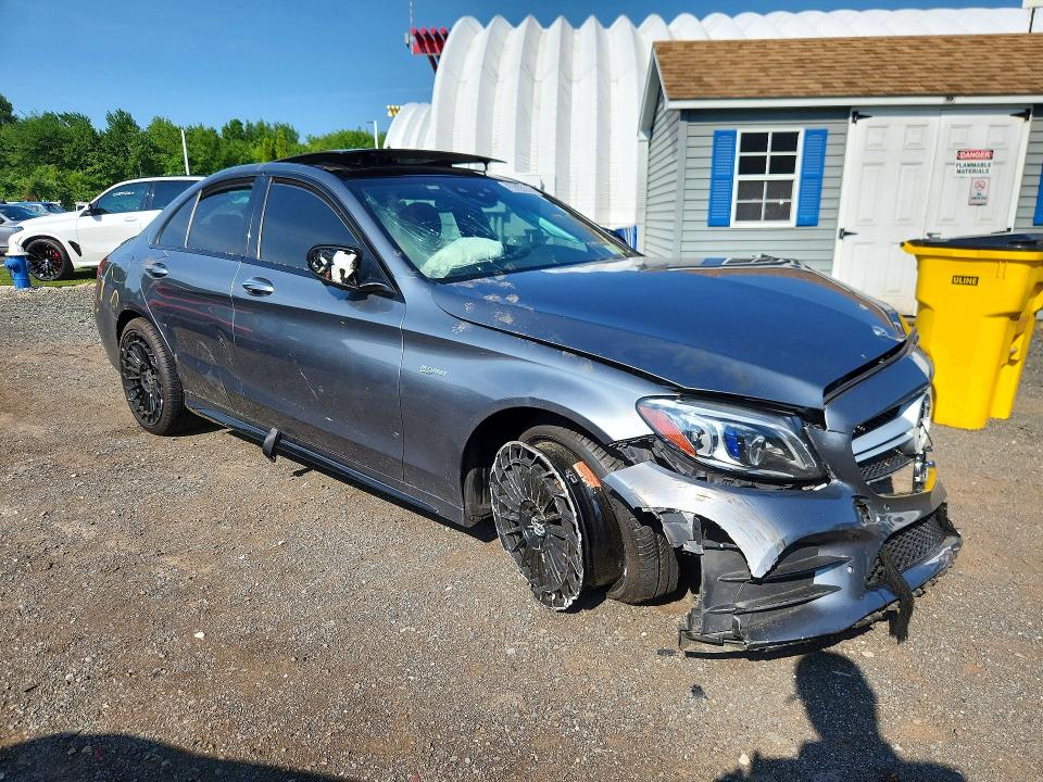 2020 Mercedes-benz C class VIN 55SWF6EB2LU330300 COPART salvage auction — FRONT END, Wv - Certificate Of Title, sold $3,750 on 2026-07-30 (photo 4)
