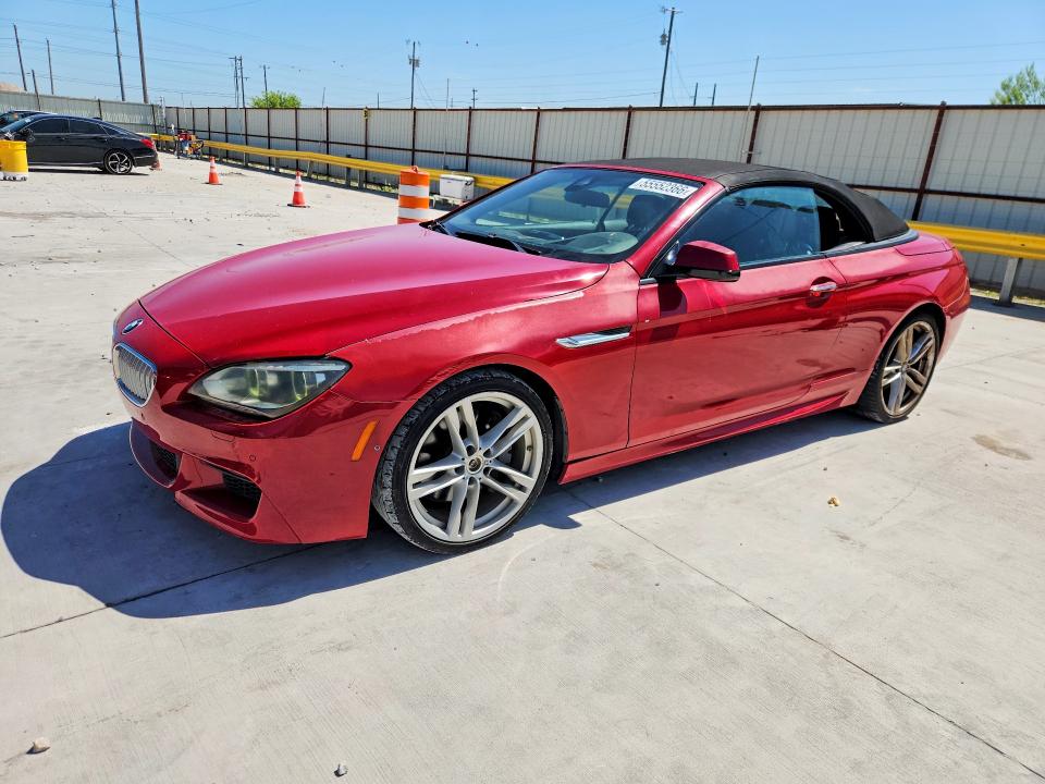 2013 BMW 6er VIN WBAYP9C50DDW21258 COPART salvage auction — FRONT END, Tx - Certificate Of Title, sold $4,550 on 2026-07-14 (photo 1)