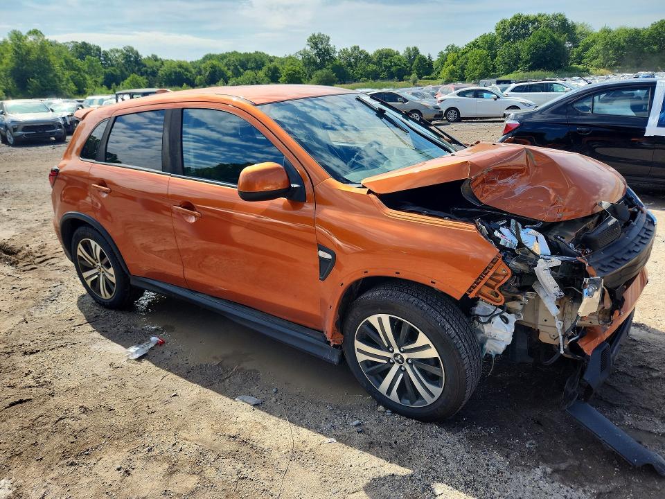 2022 Mitsubishi Outlander VIN JA4APUAU7NU009541 COPART salvage auction — FRONT END, Pa - Certificate Of Salvage, sold $175 on 2026-07-29 (photo 4)