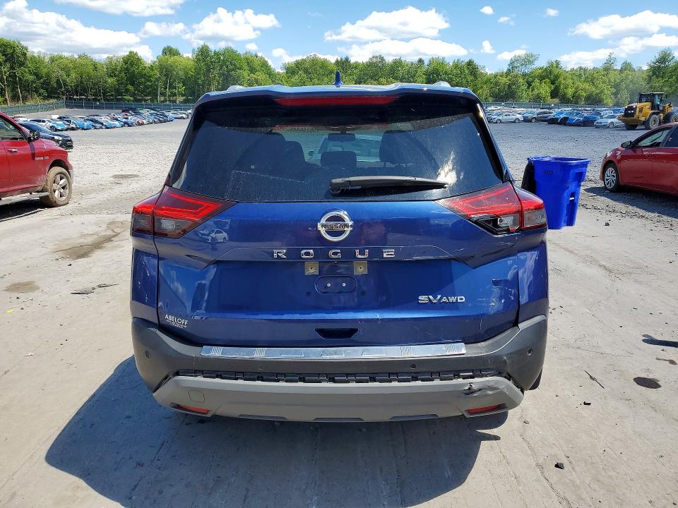 2021 Nissan Rogue VIN JN8AT3BB5MW222536 COPART salvage auction — SIDE, Pa - Certificate Of Salvage, sold $700 on 2026-07-29 (photo 6)