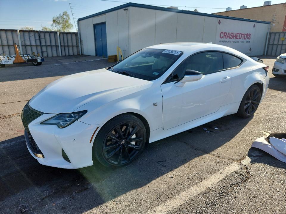 2023 Lexus Rc VIN JTHGZ5BC4P5027190 COPART salvage auction — REAR END, Tx - Salvage Vehicle Title, sold $12,500 on 2026-08-21 (photo 1)