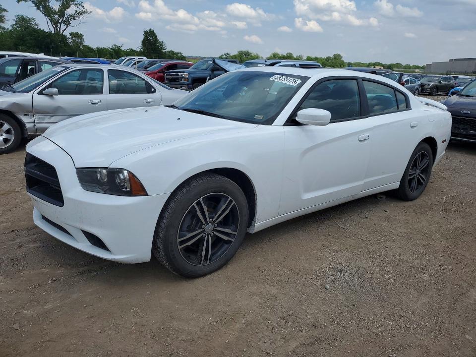 2013 Dodge Charger VIN 2C3CDXJG9DH656435 COPART salvage auction — HAIL, Ia - Cert Of Title-Salvage Title, sold $2,400 on 2026-07-31 (photo 1)