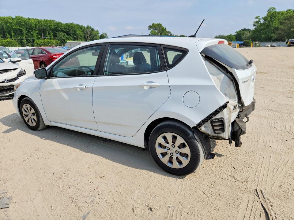 2017 Hyundai Accent VIN KMHCT5AE0HU341491 COPART salvage auction — REAR END, Va - Cert Of Title - Salvage, sold $800 on 2026-07-28 (photo 2)