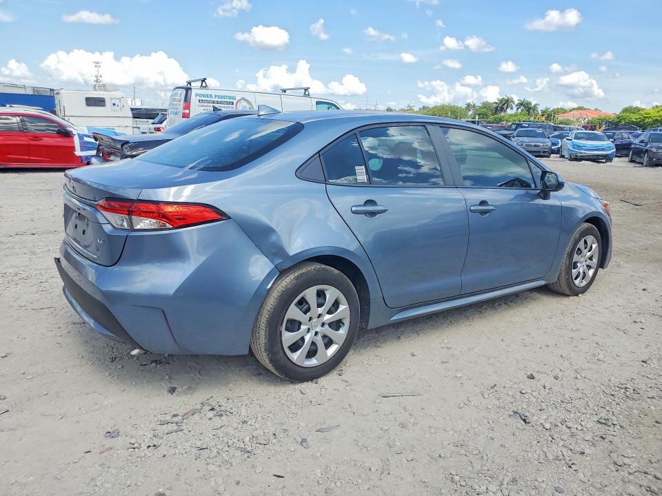2020 Toyota Corolla VIN 5YFEPRAE0LP038659 COPART salvage auction — REAR END, FL - CERT OF TITLE SLVG REBUILDABLE, sold $5,100 on 2026-07-14 (photo 3)