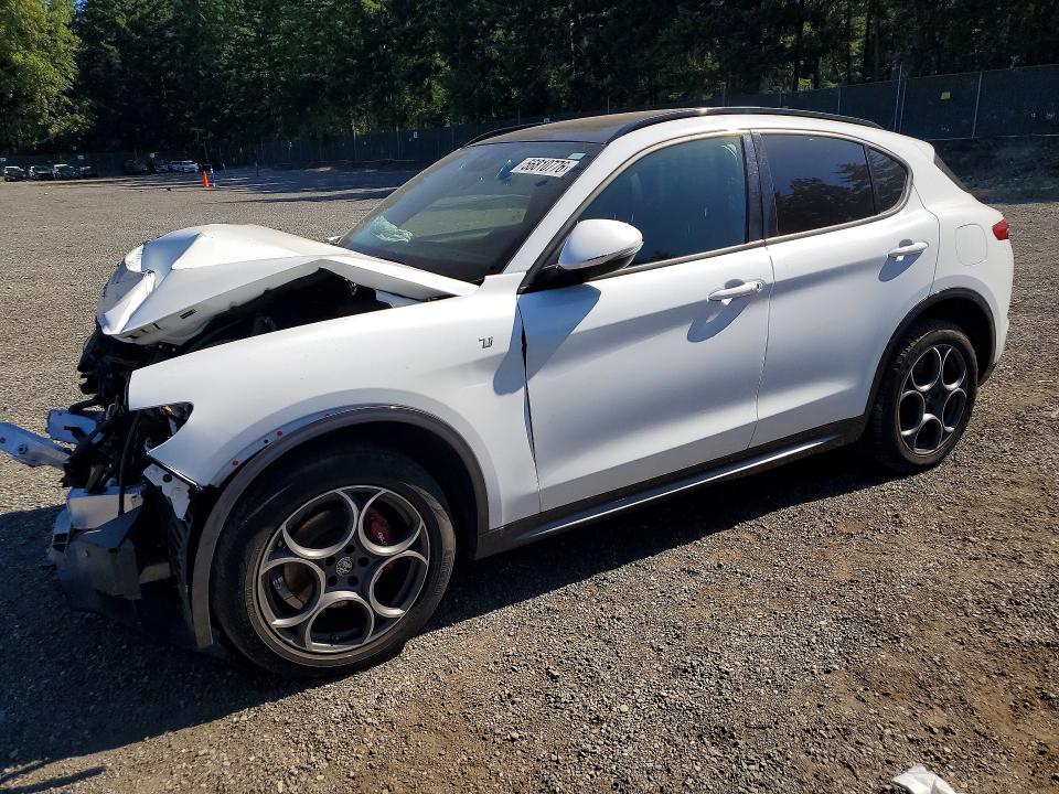 2022 Alfa romeo Stelvio VIN ZASPAKBN8N7D29356 COPART salvage auction — FRONT END, Wa - Bill Of Sale, sold $2,300 on 2026-07-10 (photo 1)