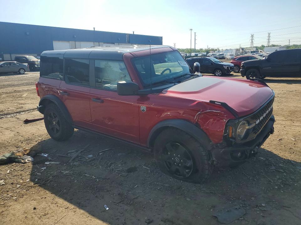 2025 Ford Bronco VIN 1FMEE7BH0SLA78715 COPART salvage auction — FRONT END, MI - CERT OF TITLE-SALVAGE VEHICLE, sold $16,700 on 2026-09-18 (photo 4)