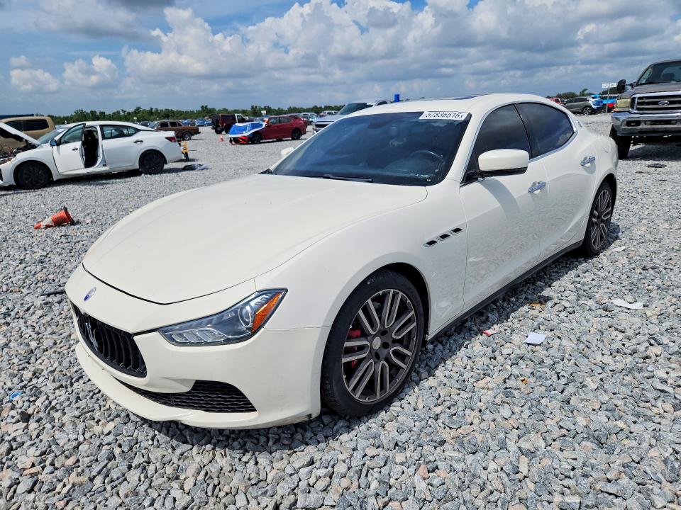 2015 Maserati Ghibli VIN ZAM57RTA1F1144469 COPART salvage auction — WATER/FLOOD, Fl - Cert Of Title-Slvg Rebld Flood, sold $25 on 2026-07-24 (photo 1)
