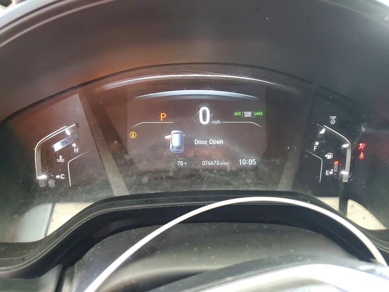 2022 Honda Cr-v VIN 7FARW2H70NE005893 COPART salvage auction — SIDE, CA - SALVAGE CERTIFICATE, sold $11,200 on 2026-07-23 (photo 9)