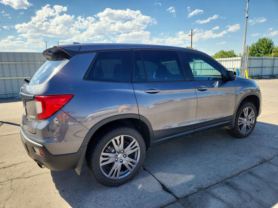 2021 Honda Passport VIN 5FNYF8H53MB040287 COPART salvage auction — SIDE, Co - Public - Salvage Title, sold $9,300 on 2026-07-20 (photo 3)