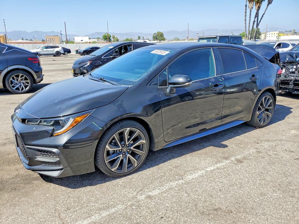 2020 Toyota Corolla VIN 5YFS4RCE5LP053571 COPART salvage auction — REAR END, Ca - Salvage Certificate, sold $2,050 on 2026-07-28 (photo 1)
