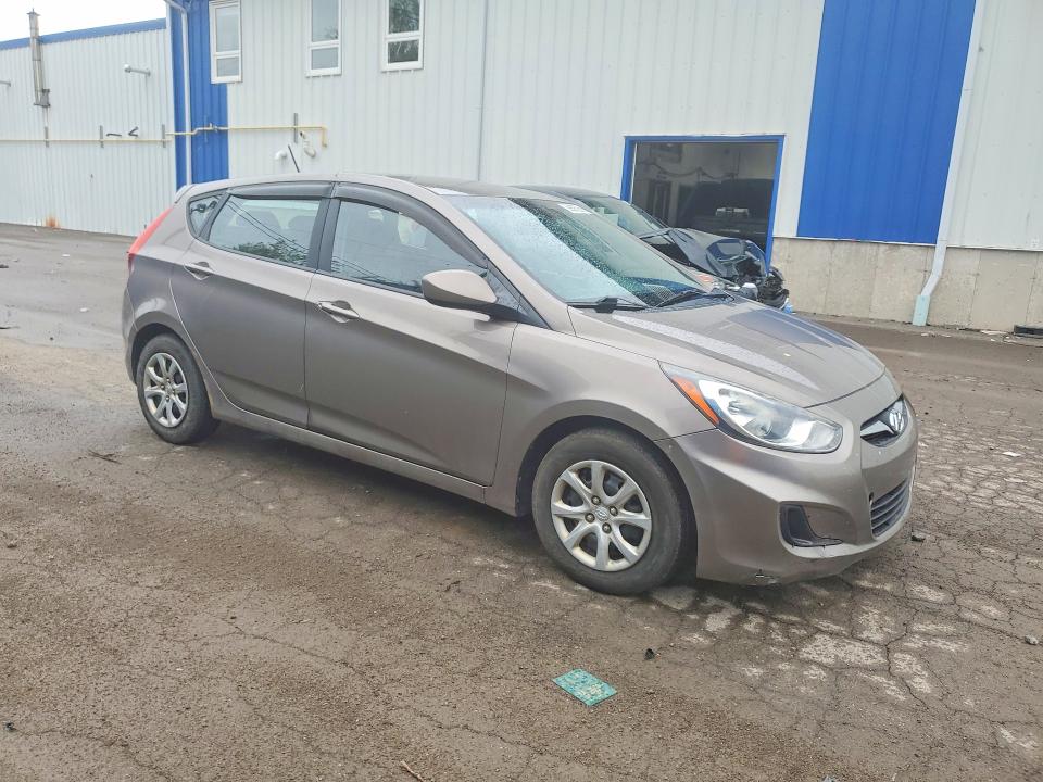 2012 Hyundai Accent VIN KMHCT5AE2CU032193 COPART salvage auction — REAR END, Ns - Cert Of Registration, sold $800 on 2026-07-16 (photo 4)