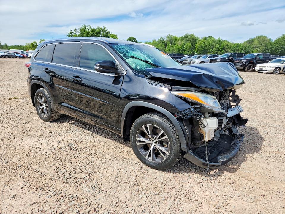 2014 Toyota Highlander VIN 5TDDKRFH8ES017100 COPART salvage auction — FRONT END, NY - MV-907A SALVAGE CERTIFICATE, sold $3,400 on 2026-07-06 (photo 4)