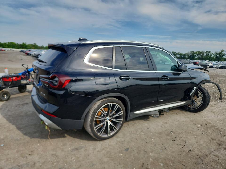 2022 BMW X3 VIN 5UX53DP00N9K58319 COPART salvage auction — FRONT END, Va - Cert Of Title - Salvage, sold $4,850 on 2026-07-29 (photo 3)