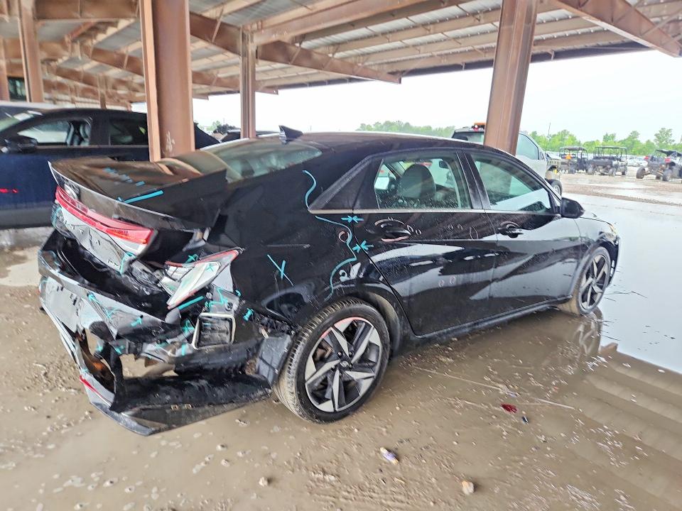 2021 Hyundai Elantra VIN KMHLP4AGXMU118403 COPART salvage auction — REAR END, Tx - Salvage Vehicle Title, sold $2,050 on 2026-07-31 (photo 3)