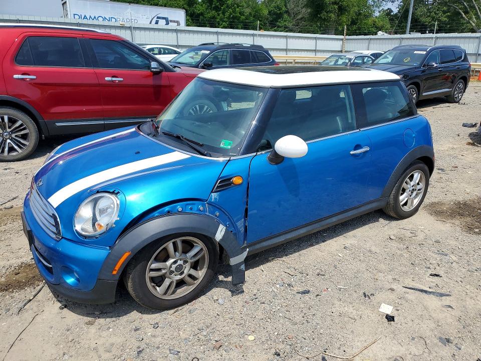 2012 Mini Cooper VIN WMWSU3C52CT257893 COPART salvage auction — FRONT END, Va - Certificate Of Title, sold $100 on 2026-07-24 (photo 1)