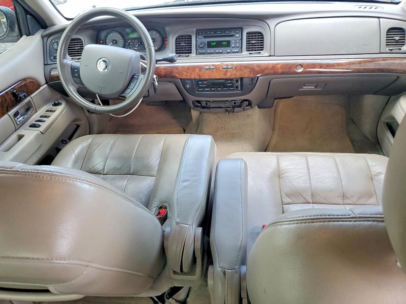 2009 Mercury Grand marquis VIN 2MEHM75V89X624386 COPART salvage auction — FRONT END, FL - CERT OF TTL-REBUILT&SLVG RBLD, sold $725 on 2026-07-10 (photo 8)