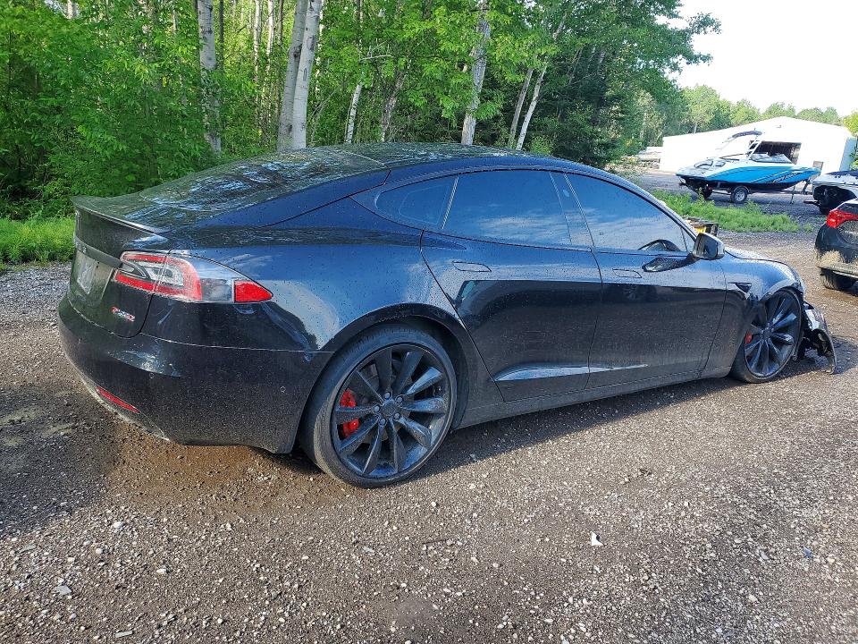 2017 Tesla Model s VIN 5YJSA1E4XHF187137 COPART salvage auction — FRONT END, ON - PERMIT SALVAGE, sold $350 on 2026-07-23 (photo 3)