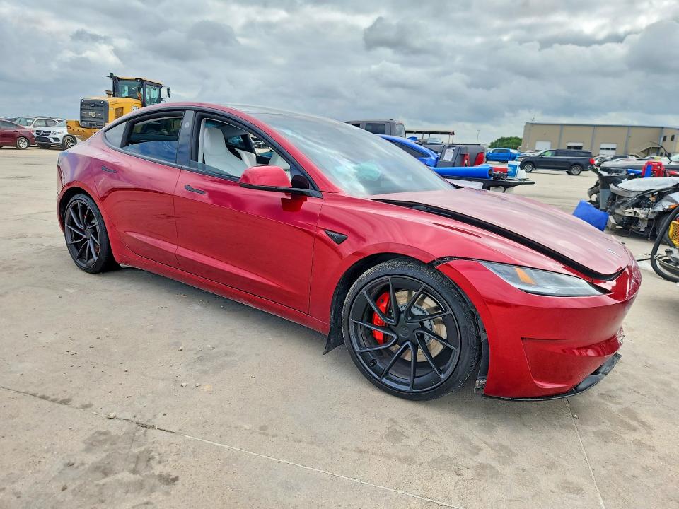 2024 Tesla Model 3 VIN 5YJ3E1ET5RF830219 COPART salvage auction — FRONT END, Tx - Salvage Vehicle Title, sold $16,100 on 2026-07-27 (photo 4)