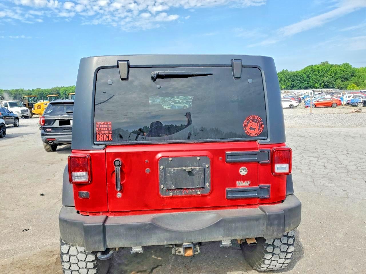 2015 Jeep Wrangler Unlimited VIN 1C4BJWDG3FL677289 COPART salvage auction — Front End, TN - SALVAGE CERTIFICATE, sold $5,000 on 2026-07-09 (photo 6)