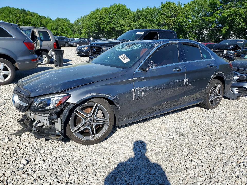 2020 Mercedes-benz C-klasse VIN WDDWF8EB0LR543470 COPART salvage auction — ROLLOVER, Ma - Cert Of Title-Salvage, sold $950 on 2026-07-23 (photo 1)