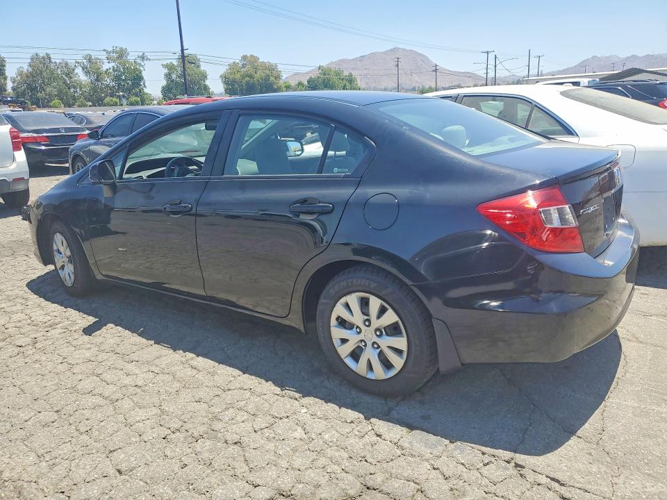 2012 Honda Civic VIN 19XFB2F59CE378915 COPART salvage auction — MECHANICAL, Ca - Dis/Dlr/Exp Only Clean Title, sold $1,560 on 2026-07-02 (photo 2)
