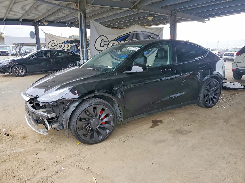 2024 Tesla Model y VIN 7SAYGDEFXRF022544 COPART salvage auction — SIDE, Ca - Salvage Certificate, sold $6,300 on 2026-07-23 (photo 1)