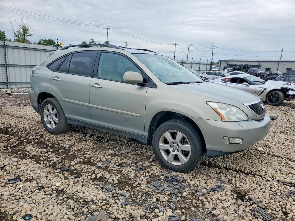 2009 Lexus Rx VIN 2T2HK31UX9C132231 COPART salvage auction — ROOF, IL - SALVAGE CERTIFICATE, sold $1,950 on 2026-07-31 (photo 4)