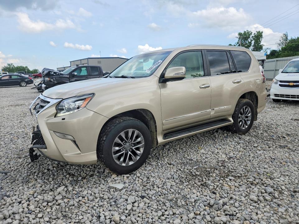 2014 Lexus Gx VIN JTJJM7FX5E5083213 COPART salvage auction — FRONT END, Mi - Cert Of Title-Salvage Vehicle, sold $9,000 on 2026-07-16 (photo 1)