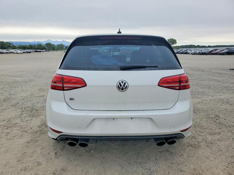 2016 Volkswagen Golf r VIN WVWUF7AU9GW141666 COPART salvage auction — BURN, CA - NON-REPAIRABLE VEHICLE CERT, sold $2,400 on 2026-07-24 (photo 6)