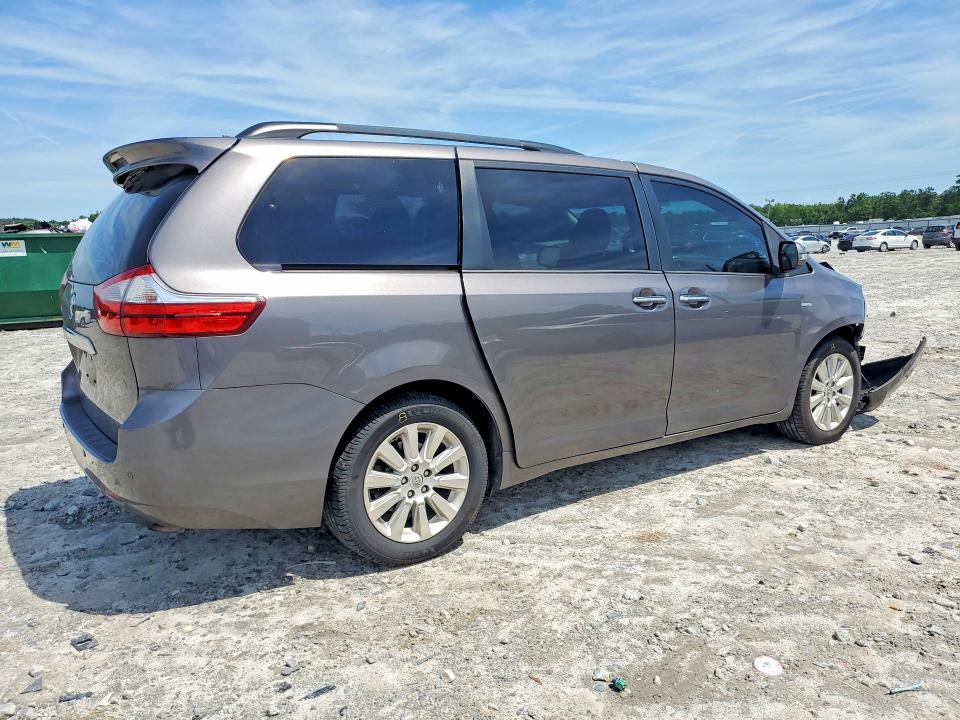 2016 Toyota Sienna VIN 5TDDK3DC2GS132041 COPART salvage auction — FRONT END, Ga - Cert Of Title-Salvage, sold $6,300 on 2026-07-27 (photo 3)