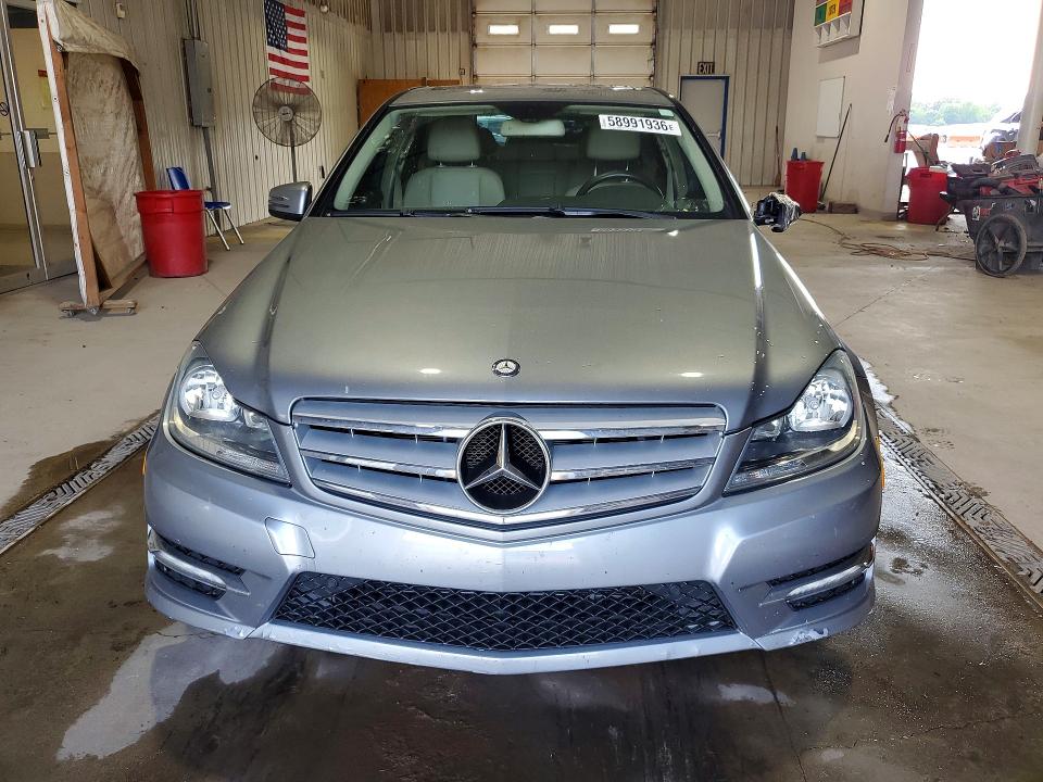 2012 Mercedes-benz C-klasse VIN WDDGF8BB8CR231793 COPART salvage auction — FRONT END, Pa - Certificate Of Salvage, sold $1,550 on 2026-07-13 (photo 5)