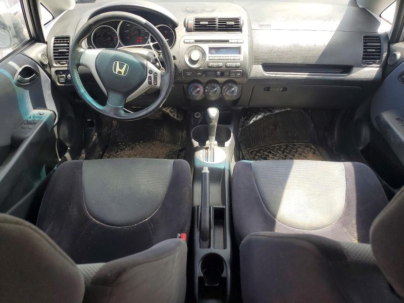 2007 Honda Fit VIN JHMGD38687S016263 COPART salvage auction — REAR END, TX - SALVAGE VEHICLE TITLE, sold $600 on 2026-07-27 (photo 8)