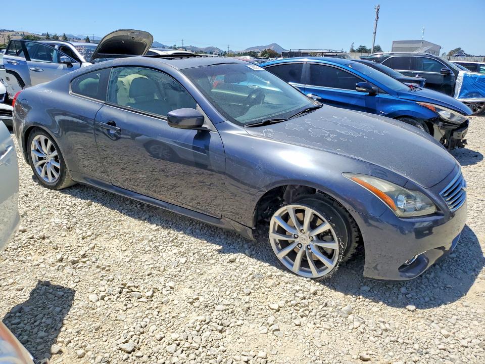 2013 Infiniti G37 VIN JN1CV6EK6DM922284 COPART salvage auction — VANDALISM, Ca - Salvage Certificate, sold $100 on 2026-07-30 (photo 4)