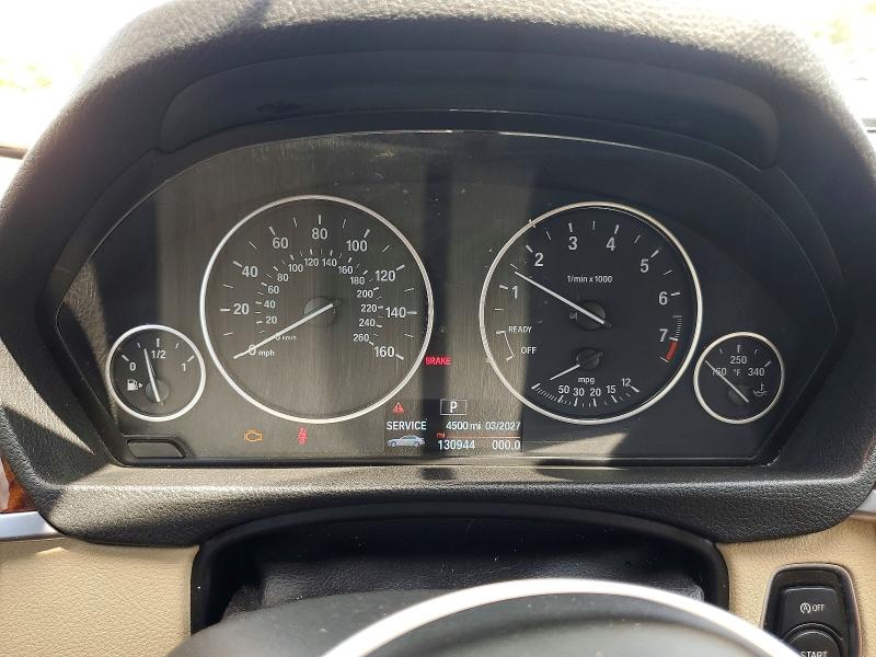 2014 BMW 3er VIN WBA3B5G53ENS10928 COPART salvage auction — FRONT END, Nc - Salvage Certificate Of Title, sold $1,400 on 2026-08-03 (photo 9)