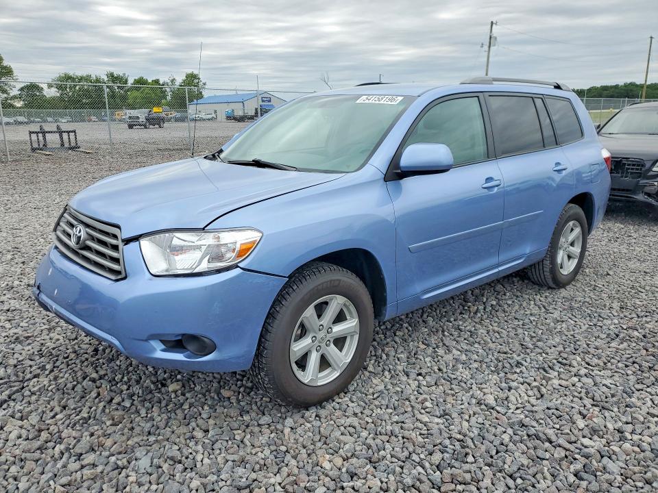 2010 Toyota Highlander VIN 5TDBK3EH2AS019604 COPART salvage auction — FRONT END, In - Cert Of Title-Salvage Title, sold $4,450 on 2026-07-14 (photo 1)