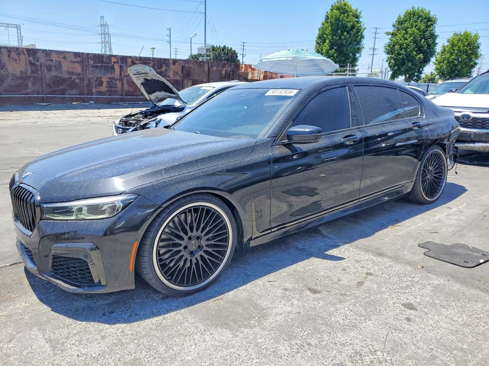 2022 BMW 7er VIN WBA7T2C01NCJ61120 COPART salvage auction — REAR END, Ca - Salvage Certificate, sold $26,000 on 2026-08-19 (photo 1)