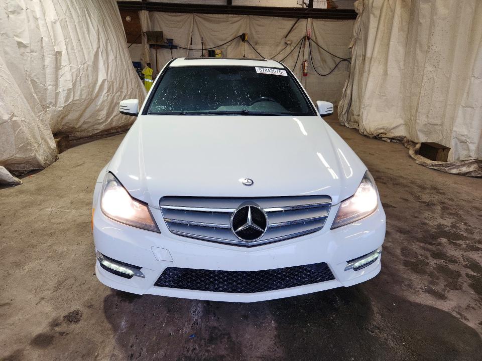 2012 Mercedes-benz C-klasse VIN WDDGF8BB7CR201944 COPART salvage auction — UNDERCARRIAGE, Pa - Certificate Of Salvage, sold $1,800 on 2026-07-02 (photo 5)
