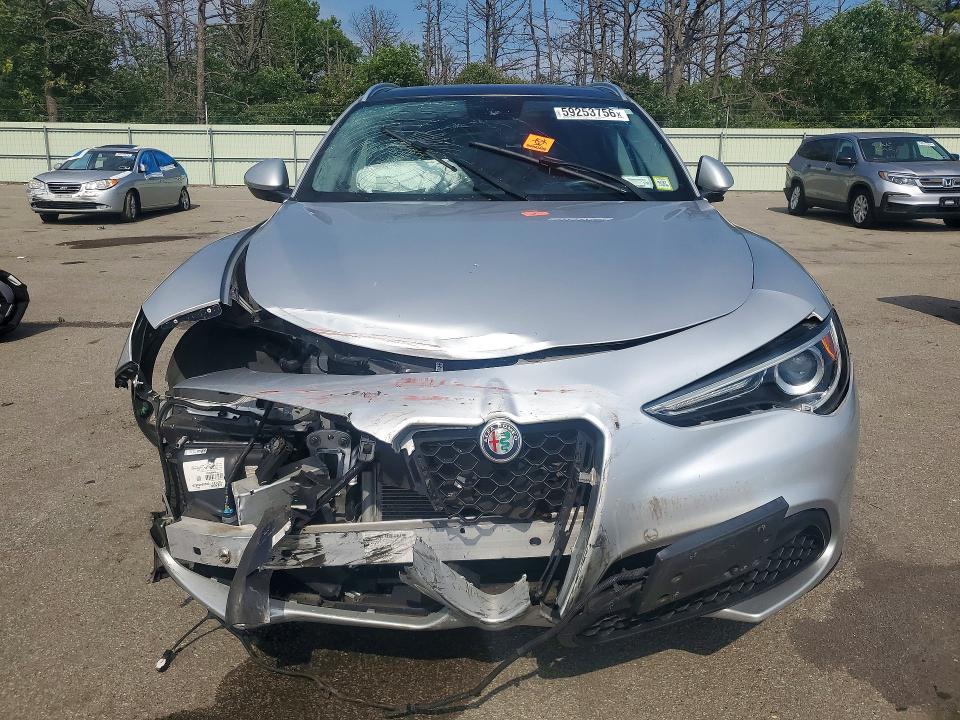 2019 Alfa romeo Stelvio VIN ZASPAKBN1K7C67844 COPART salvage auction — FRONT END, Ny - Mv-907A Salvage Certificate, sold $1,400 on 2026-08-14 (photo 5)