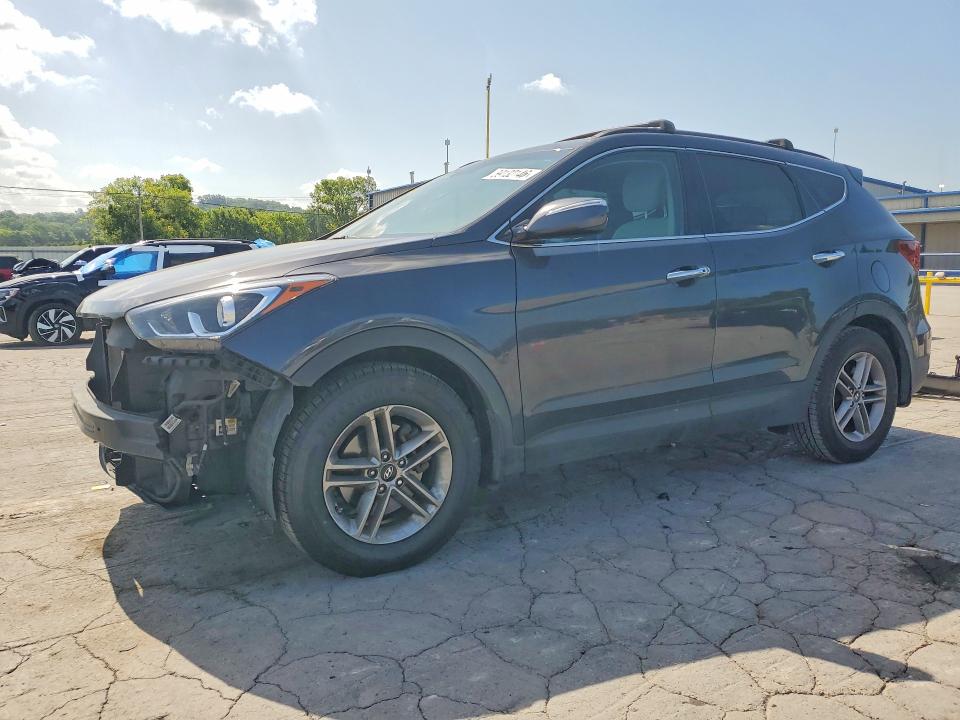 2018 Hyundai Santa fe VIN 5XYZU3LB9JG520767 COPART salvage auction — FRONT END, Tn - Salvage Certificate, sold $4,000 on 2026-07-08 (photo 1)