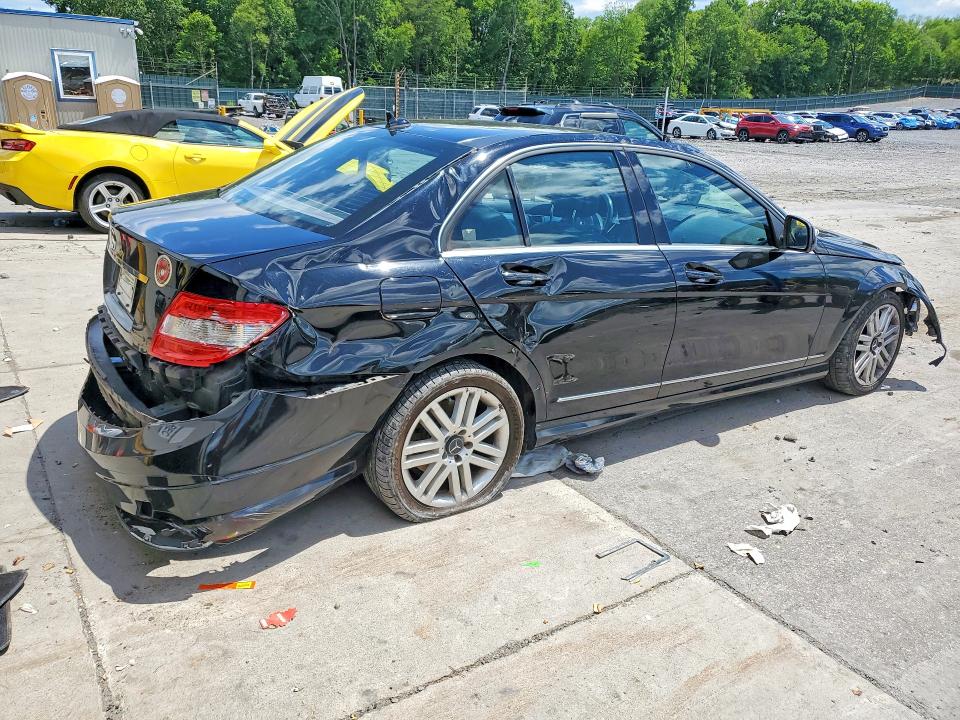 2008 Mercedes-benz C class VIN WDDGF54X98R013313 COPART salvage auction — ROLLOVER, PA - CERTIFICATE OF SALVAGE, sold $400 on 2026-07-15 (photo 3)