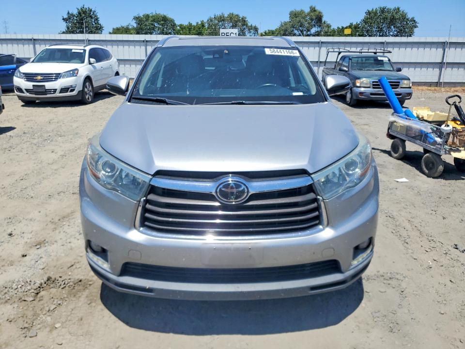 2015 Toyota VIN 5TDDKRFH7FS073790 COPART salvage auction — SIDE, Ca - Salvage Certificate, sold $7,400 on 2026-07-07 (photo 5)