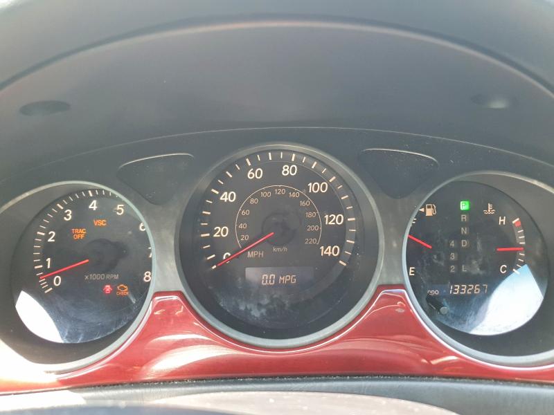 2005 Lexus Es 330 VIN JTHBA30G055070658 COPART salvage auction — SIDE, FL - CERT OF TITLE SLVG REBUILDABLE, sold $700 on 2026-07-15 (photo 9)