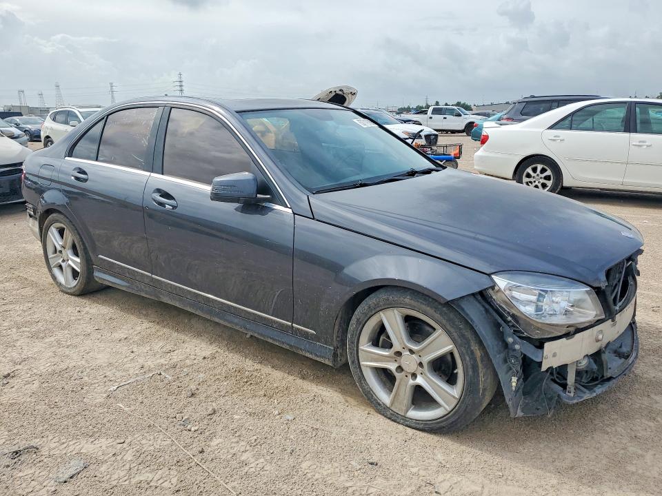2010 Mercedes-benz C class VIN WDDGF8BB7AR124330 COPART salvage auction — FRONT END, Tx - Salvage Vehicle Title, sold $725 on 2026-07-02 (photo 4)