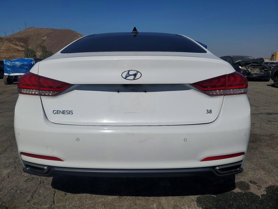 2015 Hyundai VIN KMHGN4JE8FU071056 COPART salvage auction — FRONT END, Ca - Salvage Certificate, sold $2,000 on 2026-07-30 (photo 6)